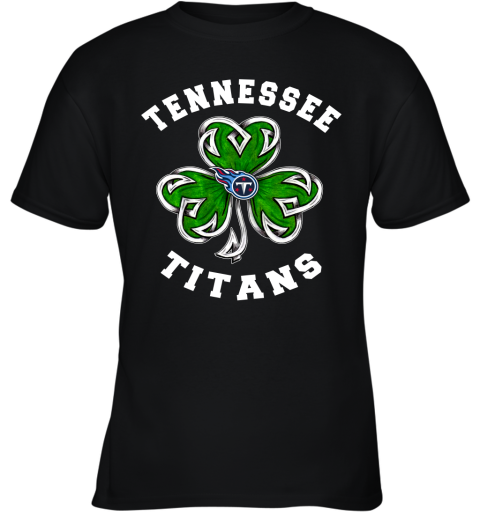 NFL Tennessee Titans Three Leaf Clover St Patrick's Day Football Sports E5JnN98SxJD youth t shirt 26 95 151514 front black