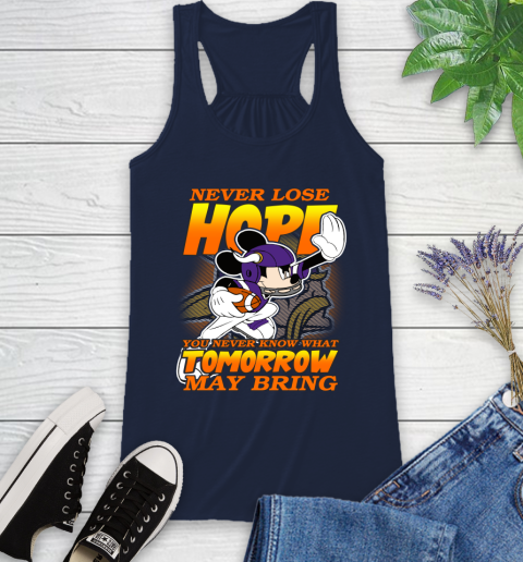 Minnesota Vikings NFL Football Mickey Disney Never Lose Hope Racerback Tank 10