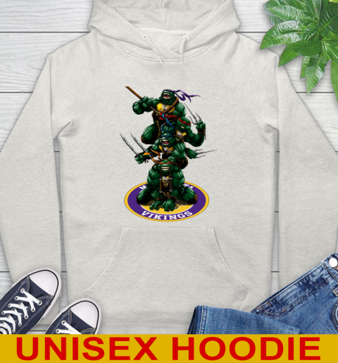 NFL Football Minnesota Vikings Teenage Mutant Ninja Turtles Shirt Hoodie - Image 13