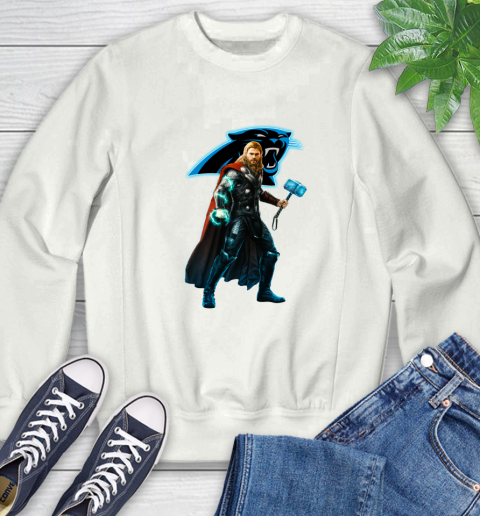 NFL Thor Avengers Endgame Football Carolina Panthers Sweatshirt