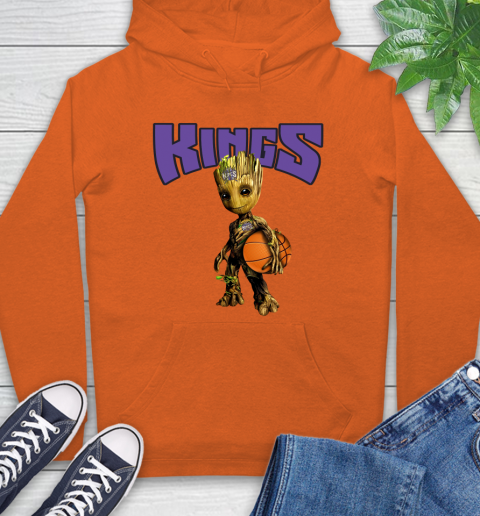 Sacramento Kings NBA Basketball Groot Marvel Guardians Of The Galaxy Hoodie 5