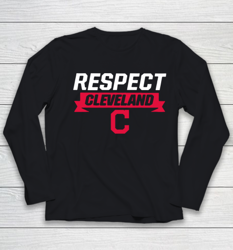 Respect Cleveland Indians Youth Long Sleeve