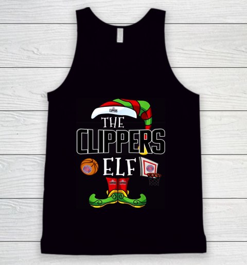 LA Clippers Christmas ELF Funny NBA Tank Top