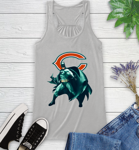 NFL Batman Football Sports Chicago Bears Racerback Tank