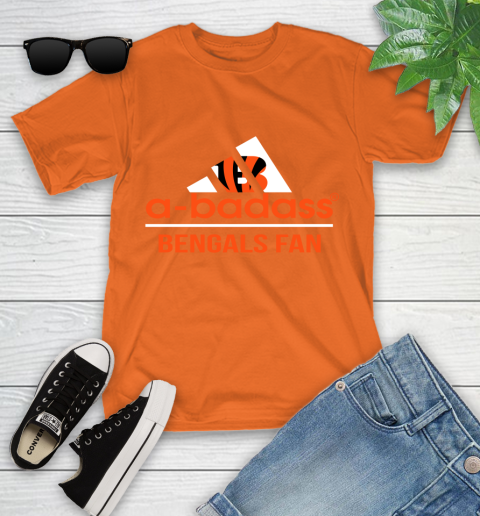 Cincinnati Bengals NFL Football A Badass Adidas Adoring Fan Sports Youth T-Shirt 9