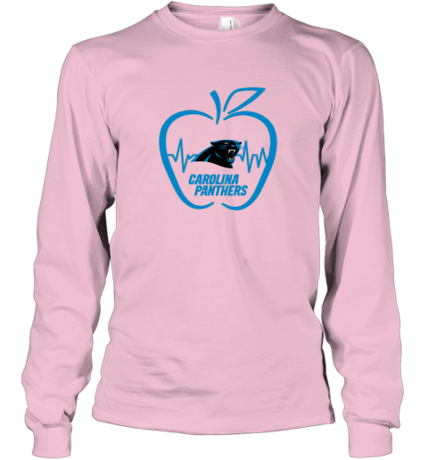 Apple Heartbeat Teacher Symbol Carolina Panthers - Rookbrand