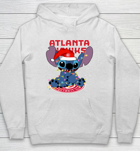 Atlanta Hawks NBA noel stitch Basketball Christmas Hoodie