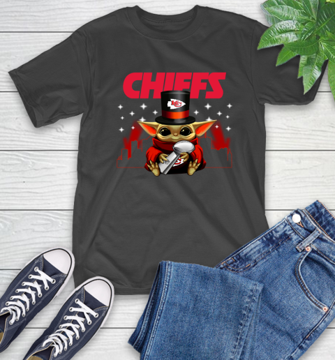 Super Bowl Baby Yoda Loves The Kansas City Chiefs Star Wars NFL Shirts