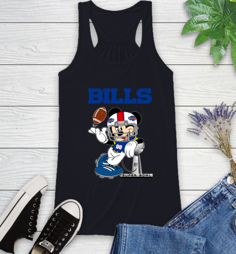 NFL Buffalo Bills Mickey Mouse Disney Super Bowl Football T Shirt Racerback Tank 10