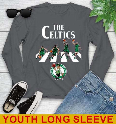 NBA Basketball Boston Celtics The Beatles Rock Band Shirt Youth Long Sleeve 9