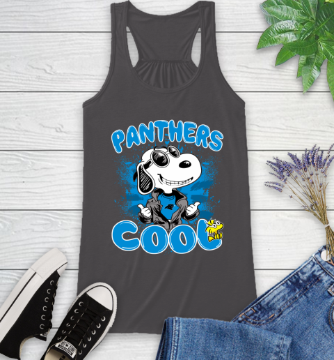 NFL Football Carolina Panthers Cool Snoopy Shirt Racerback Tank 9