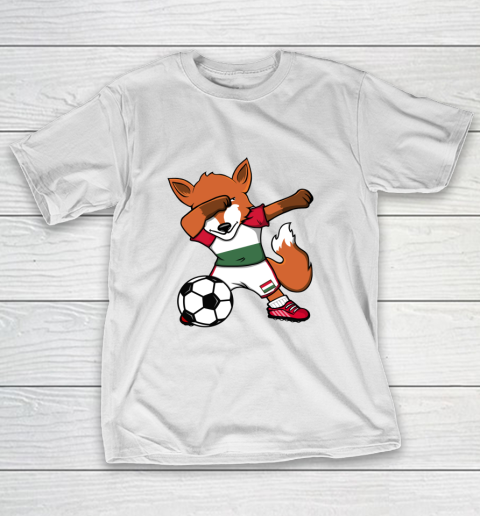 Dabbing Fox Hungary Soccer Fans Jersey Hungarian Football T-Shirt