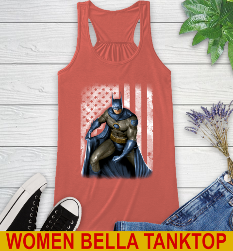 Memphis Grizzlies NBA Basketball Batman DC American Flag Shirt Racerback Tank 3