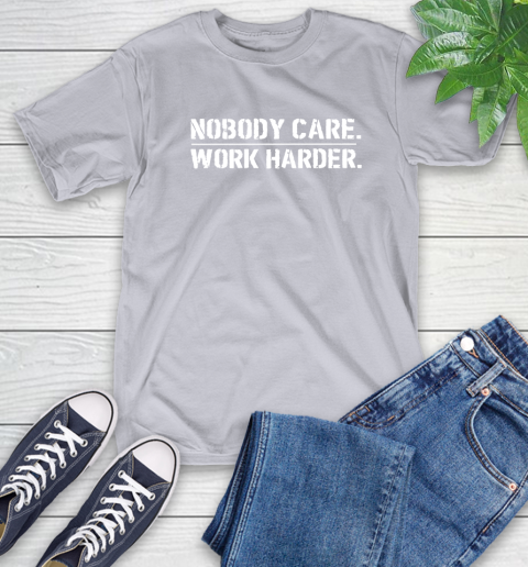 Lamar Jackson Nobody Cares Work Harder T-Shirt 6