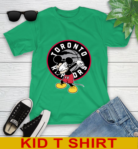 Toronto Raptors NBA Basketball Dabbing Mickey Disney Sports Youth T-Shirt 6