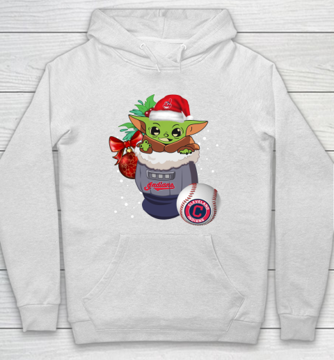 Cleveland Indians Christmas Baby Yoda Star Wars Funny Happy MLB Hoodie
