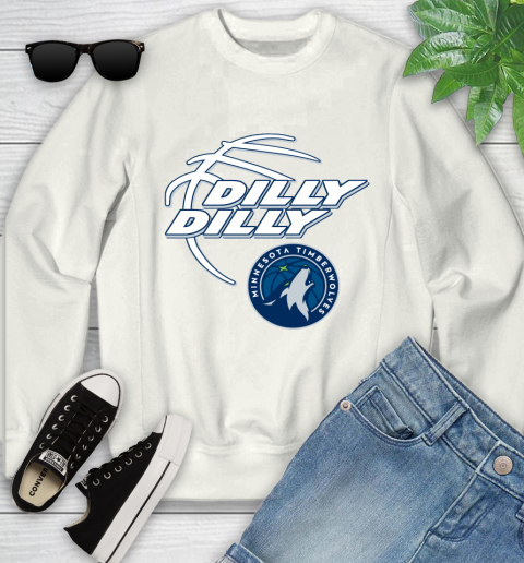 NBA Minnesota Timberwolves Dilly Dilly Basketball Sports Youth Sweatshirt