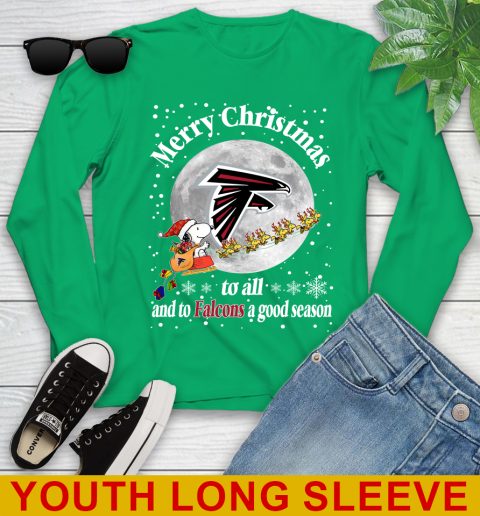Atlanta Falcons Merry Christmas To All And ToF alcons A Good Season NFL Football Sports Youth Long Sleeve 7