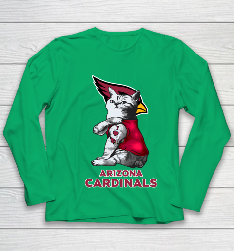 NFL Football My Cat Loves Arizona Cardinals Youth Long Sleeve 4