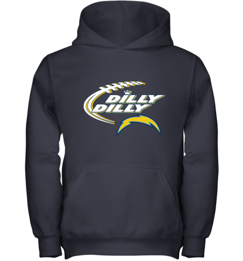 NFL Los Angeles Chargers Dilly Dilly Football Sports WPmVYPG3qZO youth hoodie 43 95 151514 front navy