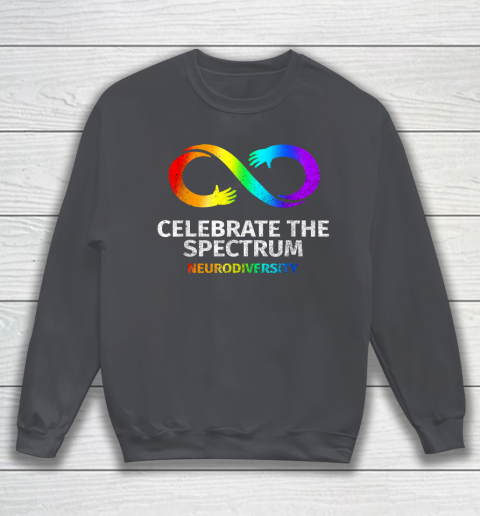 Neurodiversity Celebrate Spectrum Infinity Autism Awareness Sweatshirt 4