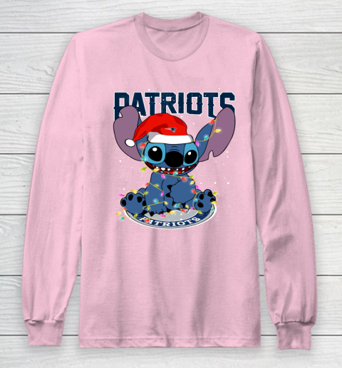 New England Patriots NFL Football noel stitch Christmas Long Sleeve T-Shirt 6