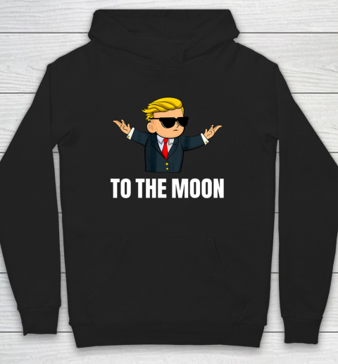 Wall Street Bets Mascot Meme Stonks Tendies To The Moon Hoodie