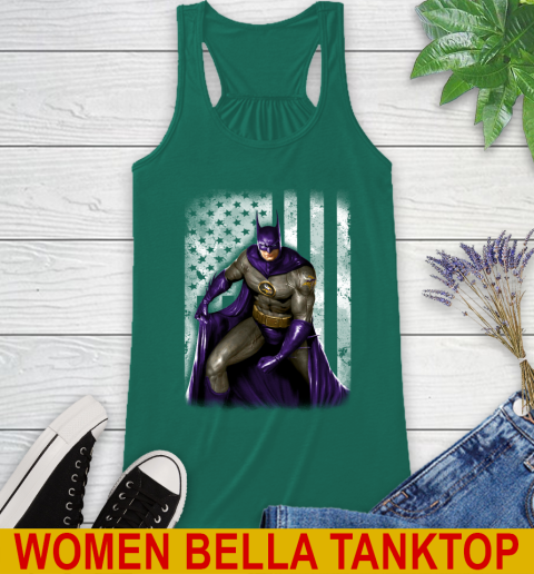 Minnesota Vikings NFL Football Batman DC American Flag Shirt Racerback Tank 5