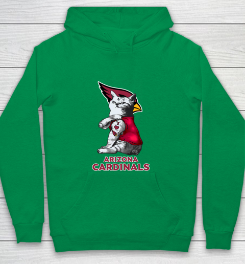NFL Football My Cat Loves Arizona Cardinals Youth Hoodie 4