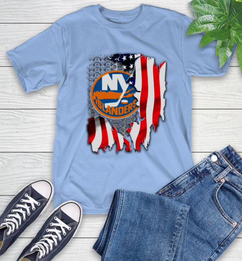 New York Islanders NHL Hockey American Flag T-Shirt 12