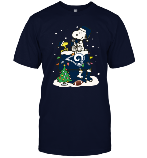 jm19 a happy christmas with los angeles rams snoopy jersey t shirt 60 front navy