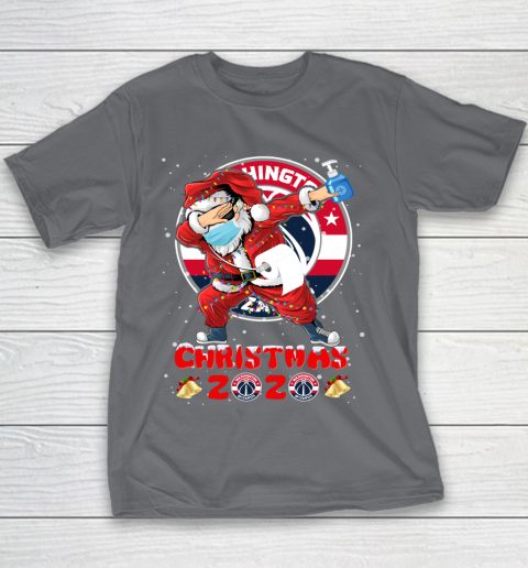 Washington Wizards Funny Santa Claus Dabbing Christmas 2020 NBA Youth T-Shirt 5