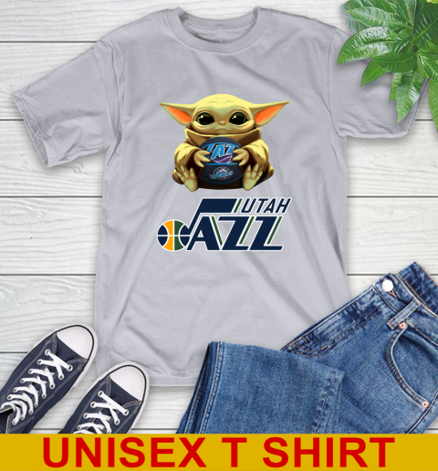 NBA Basketball Utah Jazz Star Wars Baby Yoda Shirt 6