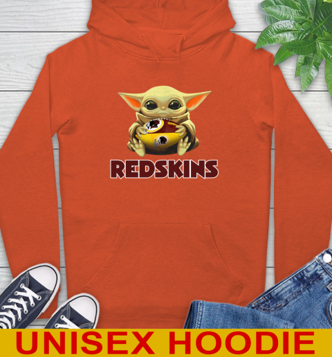 NFL Football Washington Redskins Baby Yoda Star Wars Shirt Hoodie 5