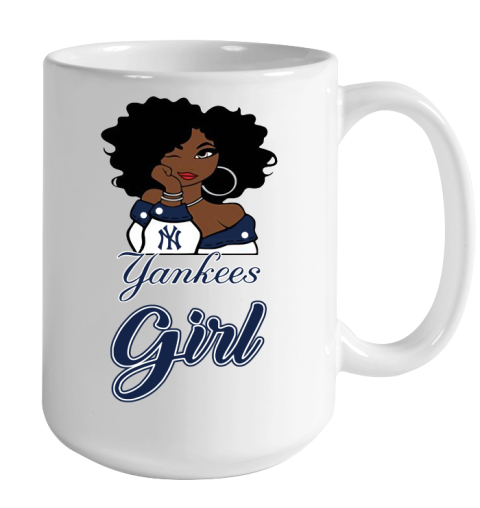 New York Yankeess Girl MLB Color Changing Mug 15oz 2