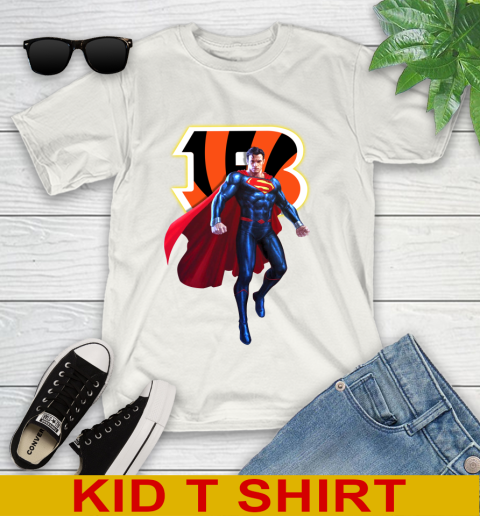 NFL Superman DC Sports Football Cincinnati Bengals Youth T-Shirt