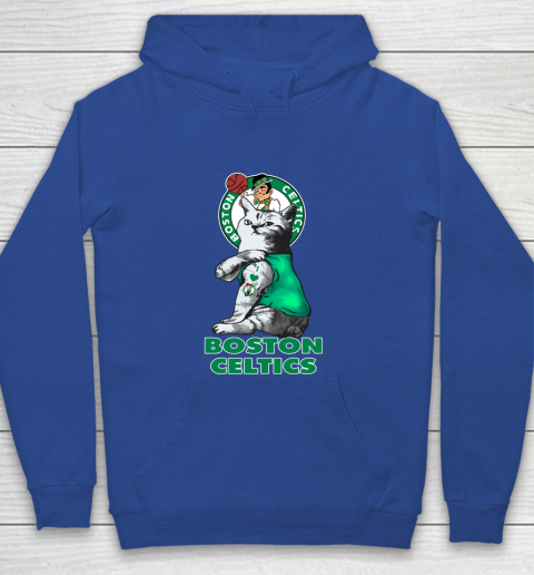 NBA Basketball My Cat Loves Boston Celtics Youth Hoodie 6