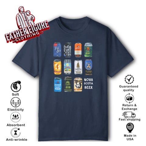 t3ls nova scotia beer classic t shirt 2 front navy