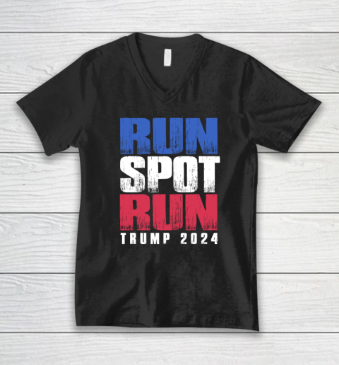 Run Spot Run Run, Spot, Run Trump 2024 V-Neck T-Shirt