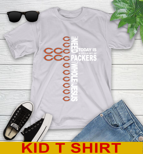 NFL All I Need Today Is A Little Bit Of Chicago Bears Shirt Youth T-Shirt 4