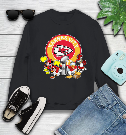 Kansas City Chiefs super bowl 2019 2020 mickey mouse minnie mouse donald duck daisy duck football shirt 113