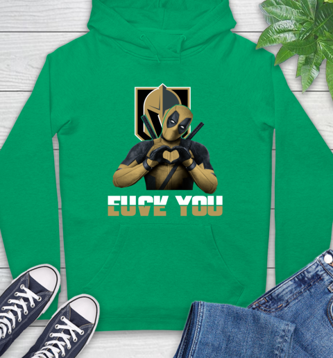 NHL Vegas Golden Knights Deadpool Love You Fuck You Hockey Sports Hoodie 8