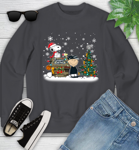 San Antonio Spurs NBA Basketball Christmas The Peanuts Movie Snoopy Championship Youth Sweatshirt 5