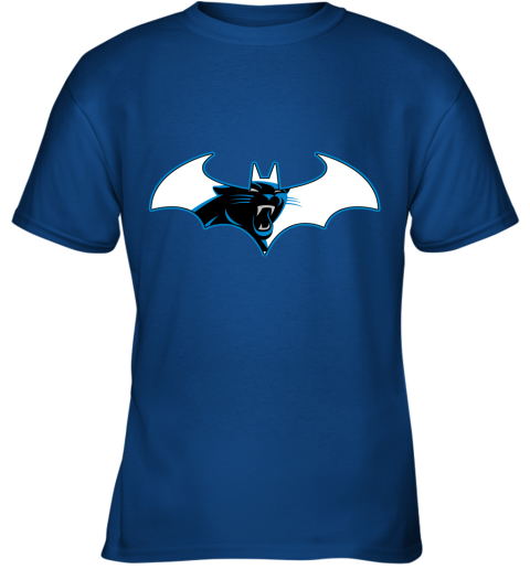 We Are The Carolina Panthers Batman NFL Mashup Youth T-Shirt 