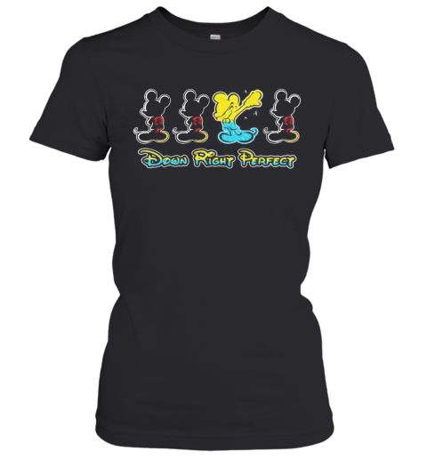 Mickey Mouse Down Right Perfect Women's T-Shirt