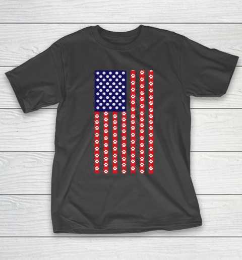 Handball Dog Lover American Flag T-Shirt