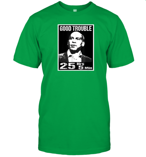 mtzi good trouble corey booker 25 hrs and 5 mins premium classic t shirt 2 front irish green