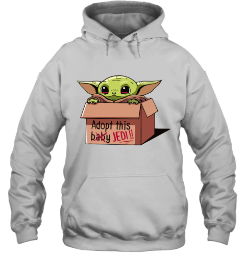 Baby Yoda In A Box Adopt This Baby Jedi Hoodie