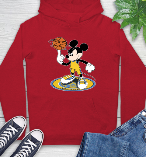 NBA Basketball Denver Nuggets Cheerful Mickey Disney Shirt Hoodie 11