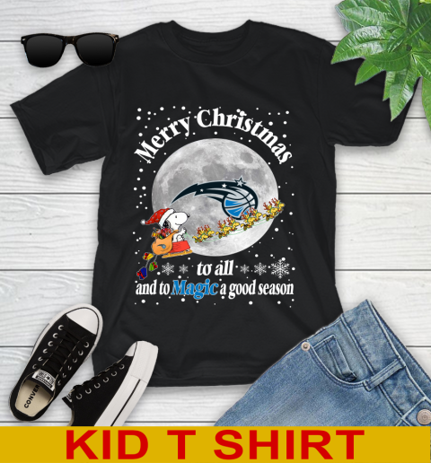 Orlando Magic Merry Christmas To All And To Magic A Good Season NBA Basketball Sports Youth T-Shirt